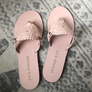 NEW 7M Pale Pink and Gold Jack Rogers